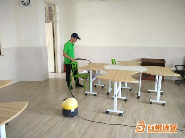   辦公室裝修地毯味道大，佛山百悅環(huán)保是如何除甲醛除異味的？